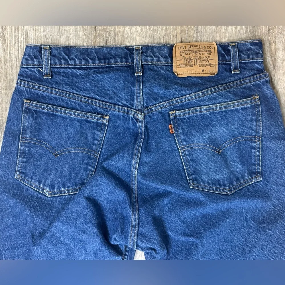 Levi’s 20505-0217 Vintage Made in USA Straight Leg Orange Tab Jeans 38x32